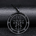 Collar Colgante Sigilo de Demonio negro