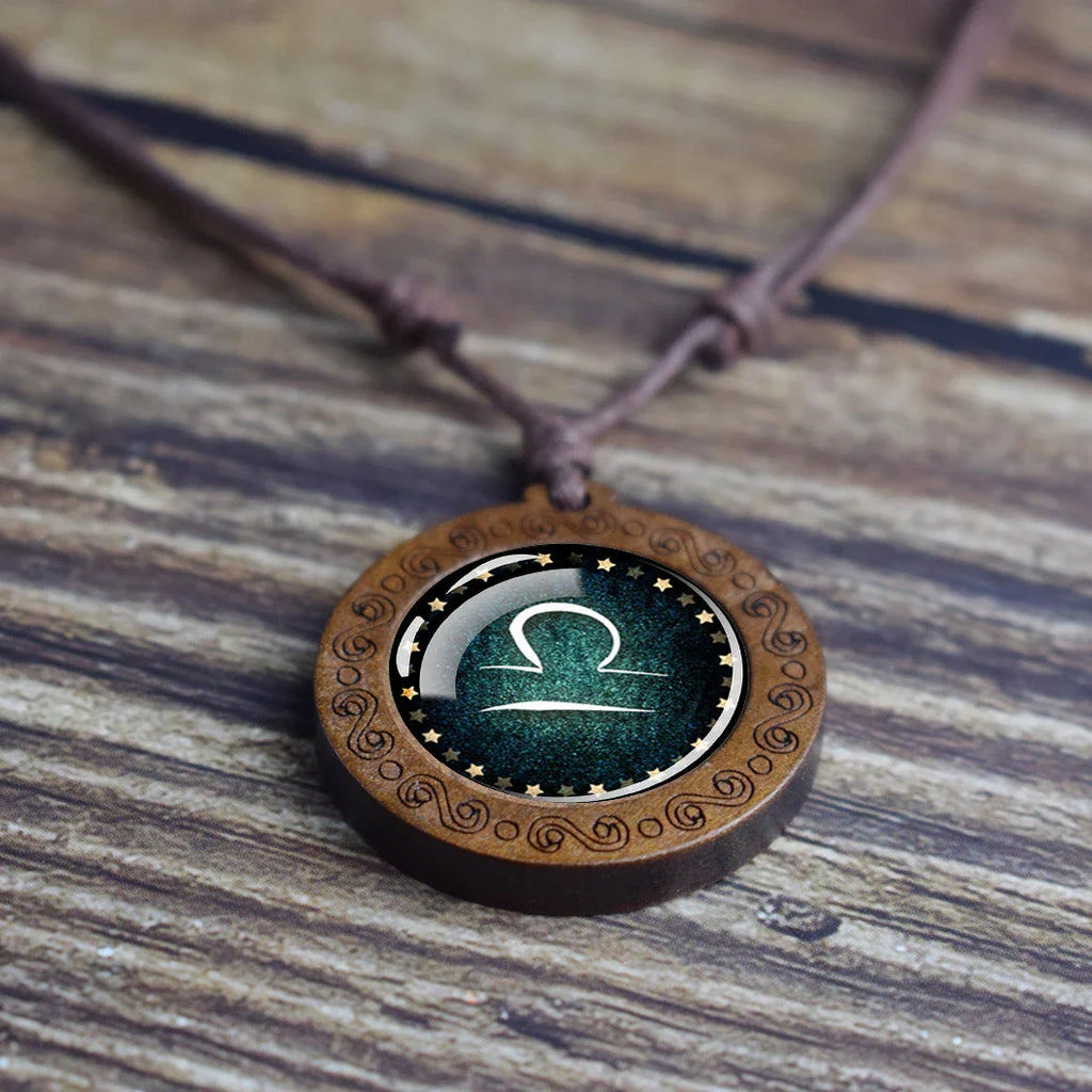 Collar Colgante Signo del Zodiaco 12 Constelaciones libra