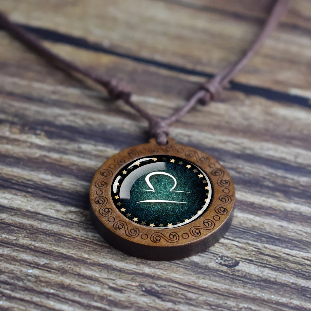 Collar Colgante Signo del Zodiaco 12 Constelaciones libra