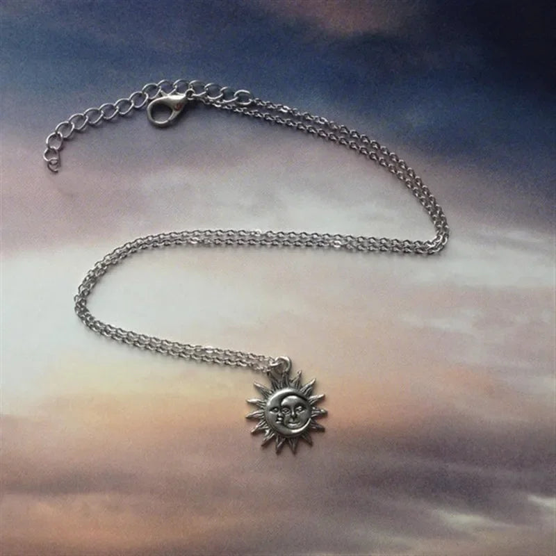 Collar Colgante Sol y Luna para Hombre o Mujer
