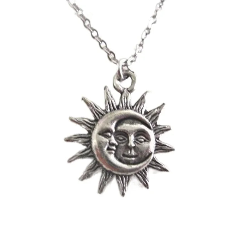 Collar Colgante Sol y Luna para Hombre o Mujer