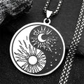 Collar Colgante Sol y Luna Yin Yang