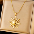 Collar Colgante Sol para Mujer