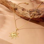 Collar Colgante Sol para Mujer
