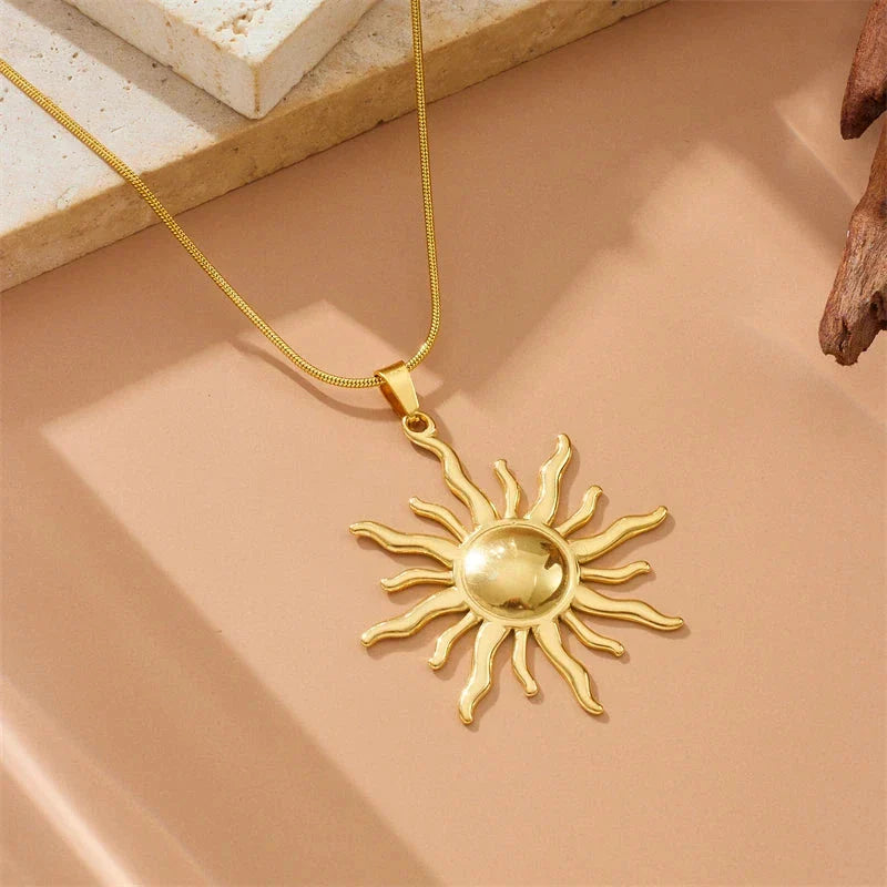Collar Colgante Sol para Mujer