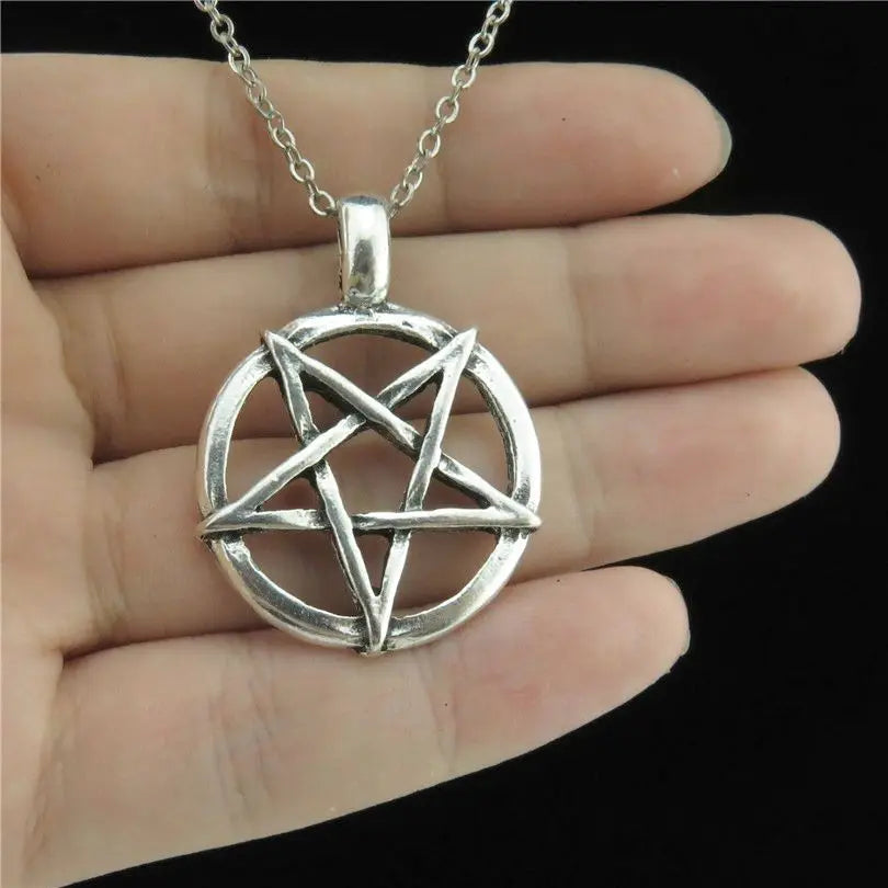 Collar Colgante Hechicería Wicca Pentáculo Talla 1