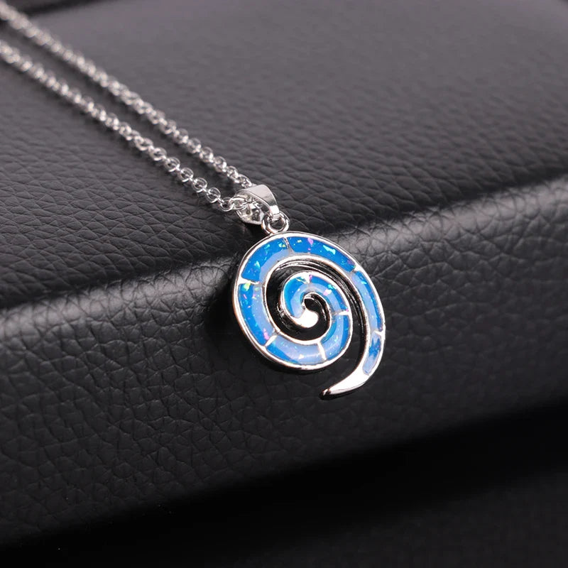 Collar y Colgante Espiral para Mujer