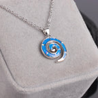 Collar y Colgante Espiral para Mujer