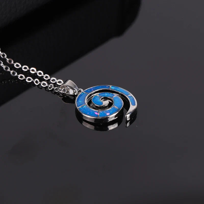 Collar y Colgante Espiral para Mujer