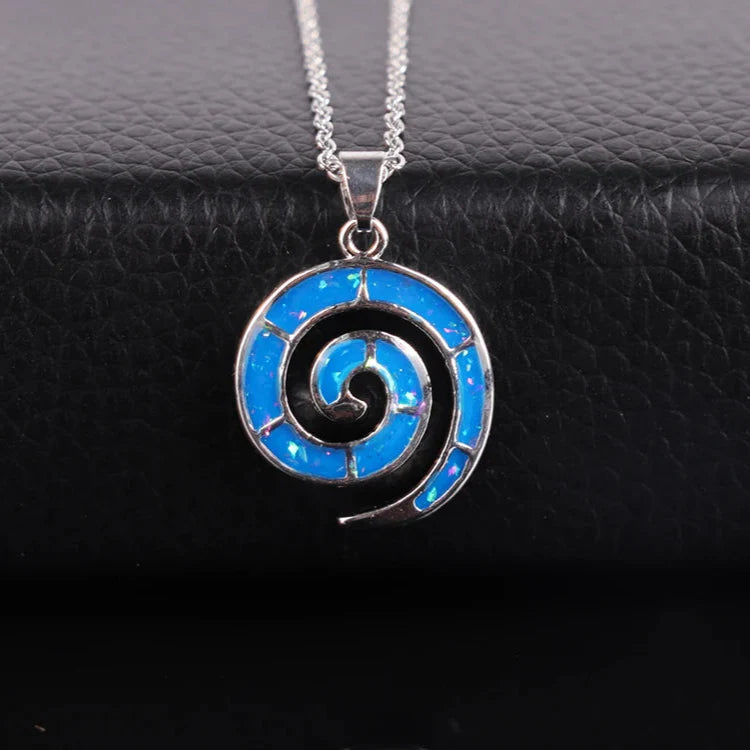 Collar y Colgante Espiral para Mujer
