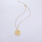 Collar y Colgante Espiral Geométrica oro