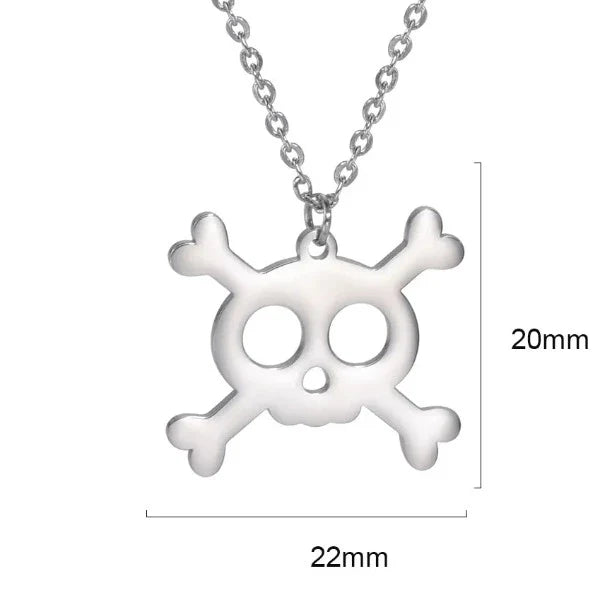 Collar con colgante de calavera