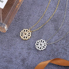 Collar colgante trébol corazón con caja de regalo