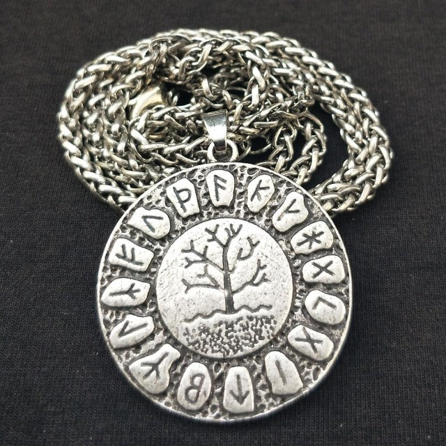 Collar Colgante Yggdrasil plateado