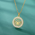 Collar Colgante Zen Mujer Flor de Loto oro
