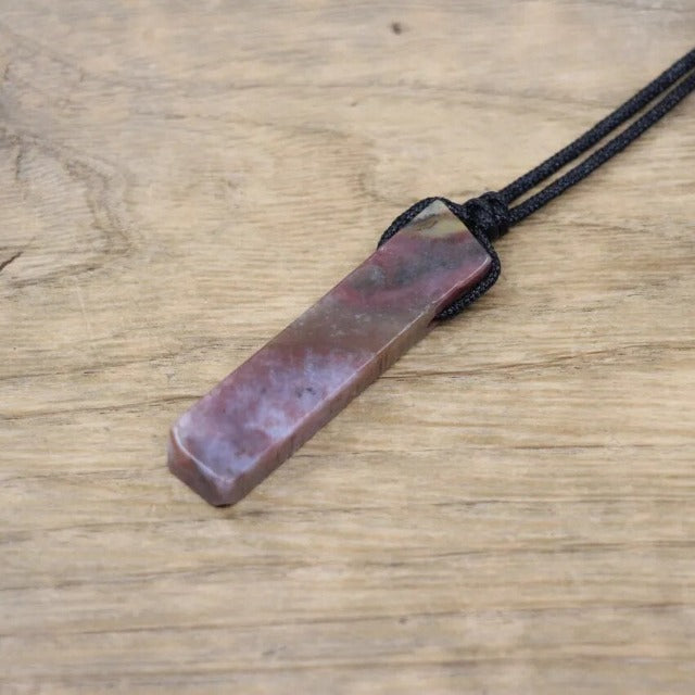 Collar Piedra Natural de Sanación Litoterapia ágata de la india