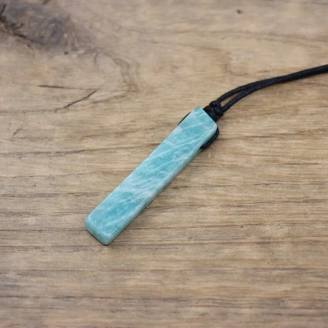 Collar Piedra Natural de Sanación Litoterapia amazonita