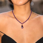 Collar de Piedra Ojo de Tigre y Colgante