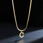 Collier pour femme avec pendentif initiale - lettre