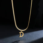 Collier pour femme avec pendentif initiale - lettre