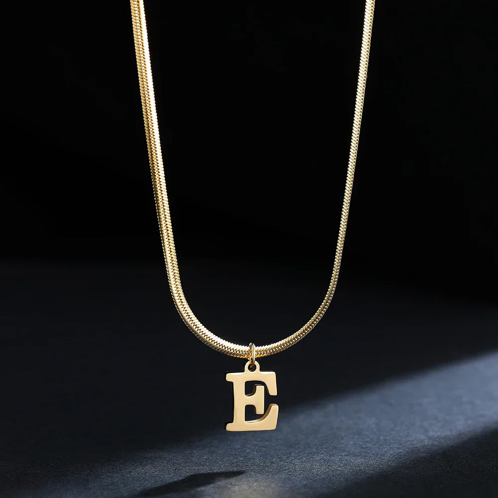Collier pour femme avec pendentif initiale - lettre