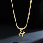 Collier pour femme avec pendentif initiale - lettre