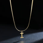 Collier pour femme avec pendentif initiale - lettre
