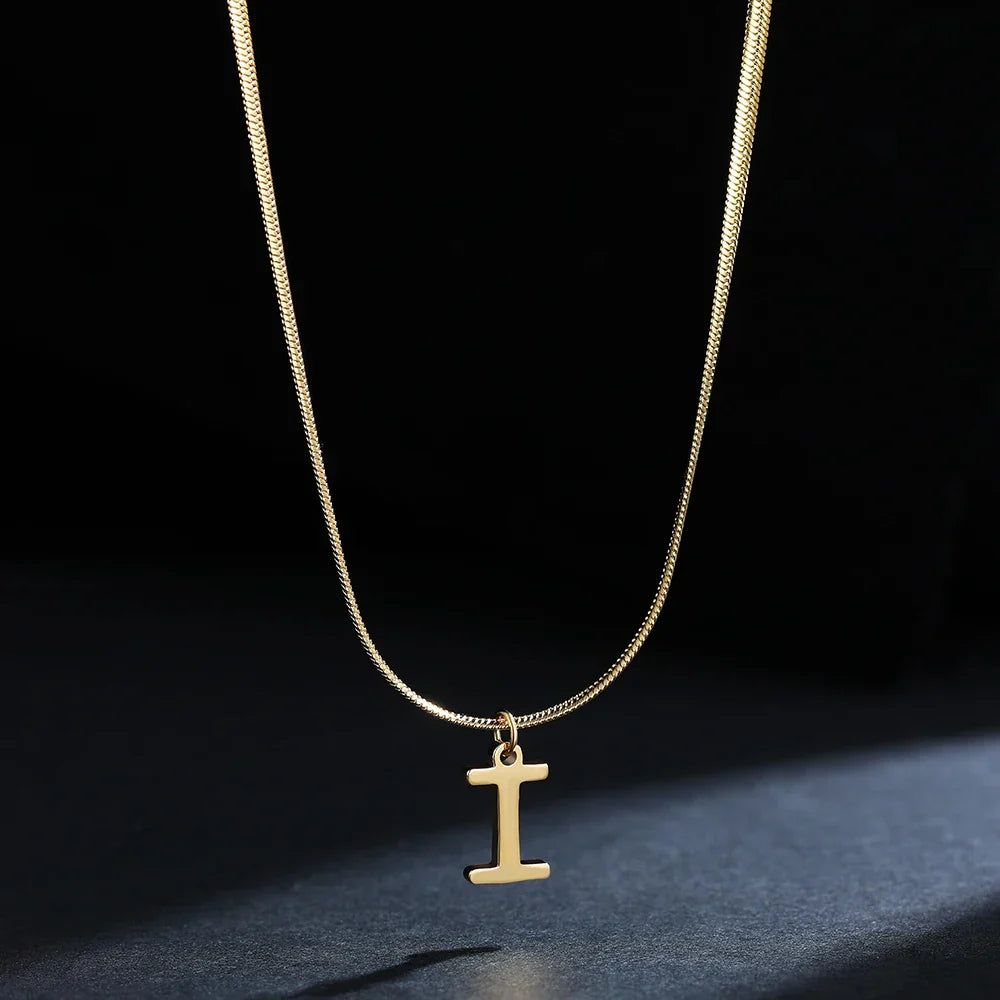 Collier pour femme avec pendentif initiale - lettre