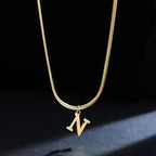 Collier pour femme avec pendentif initiale - lettre