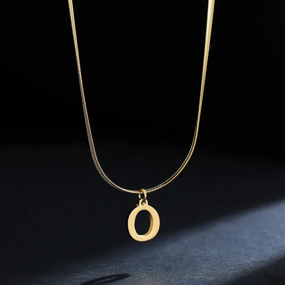 Collier pour femme avec pendentif initiale - lettre