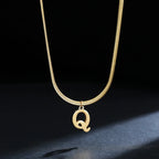 Collier pour femme avec pendentif initiale - lettre