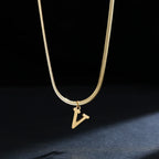 Collier pour femme avec pendentif initiale - lettre