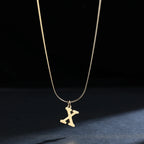 Collier pour femme avec pendentif initiale - lettre
