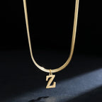 Collier pour femme avec pendentif initiale - lettre