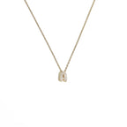 Collier pour femme avec pendentif minimaliste initiale - lettre