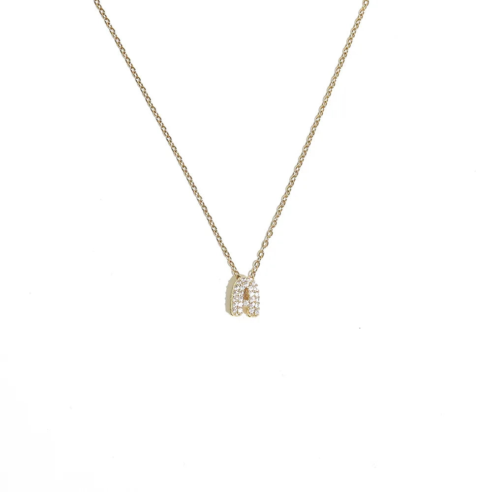 Collier pour femme avec pendentif minimaliste initiale - lettre