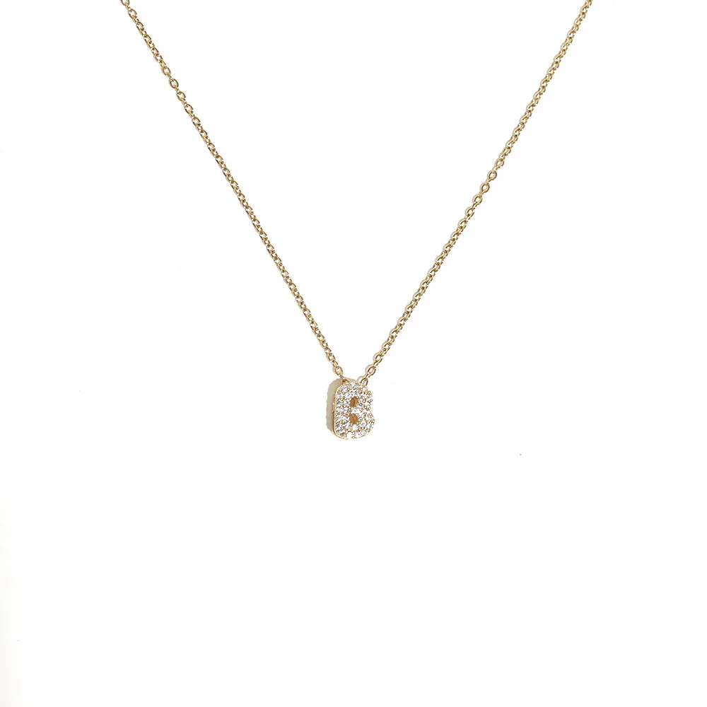 Collier pour femme avec pendentif minimaliste initiale - lettre