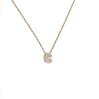 Collier pour femme avec pendentif minimaliste initiale - lettre