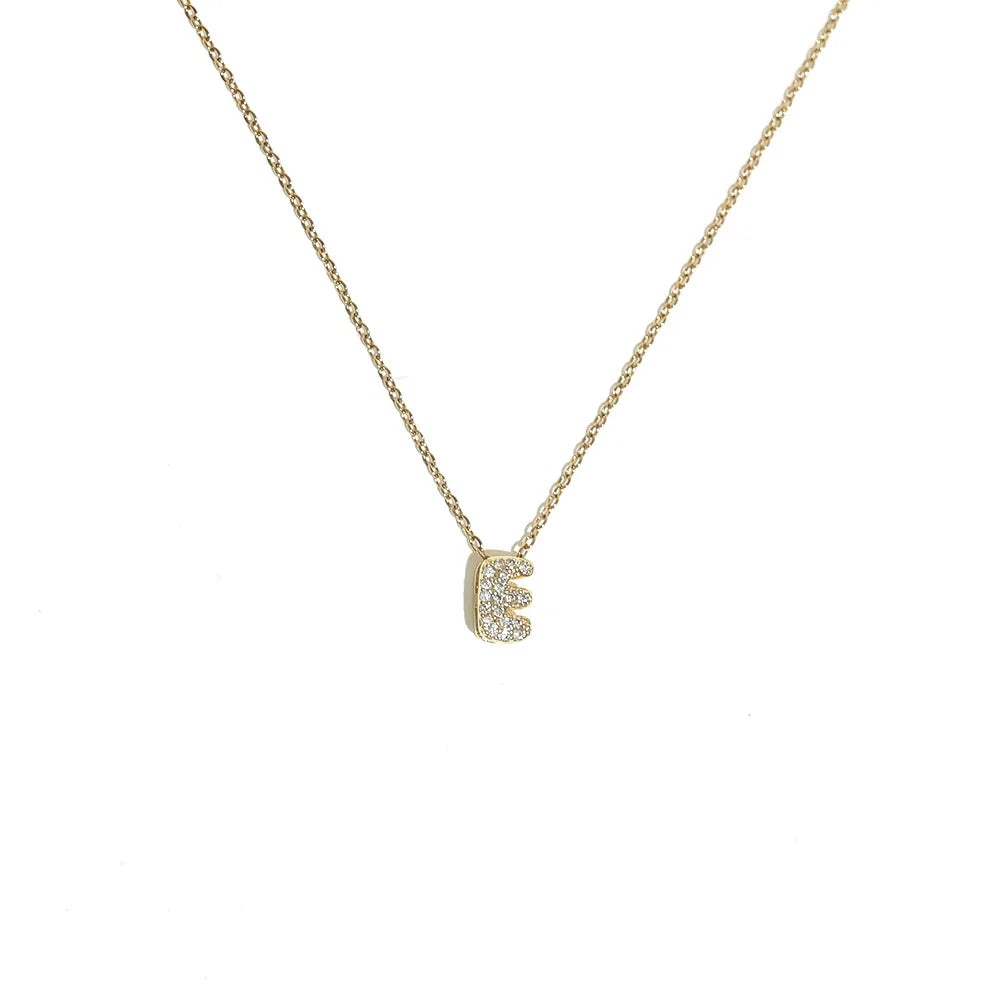 Collier pour femme avec pendentif minimaliste initiale - lettre