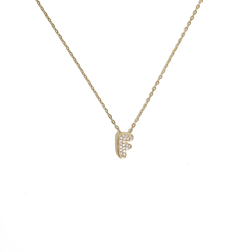 Collier pour femme avec pendentif minimaliste initiale - lettre