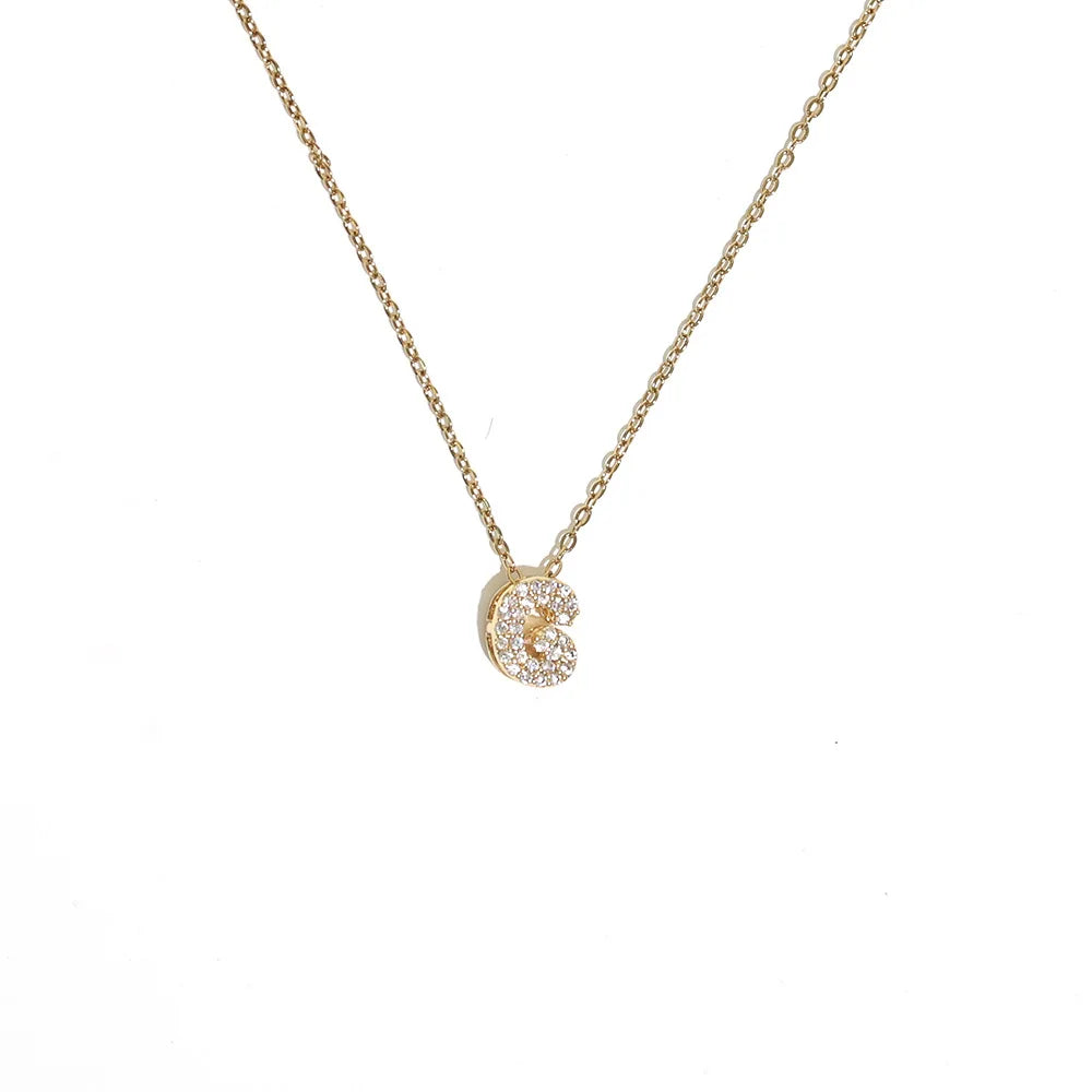 Collier pour femme avec pendentif minimaliste initiale - lettre