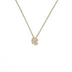 Collier pour femme avec pendentif minimaliste initiale - lettre