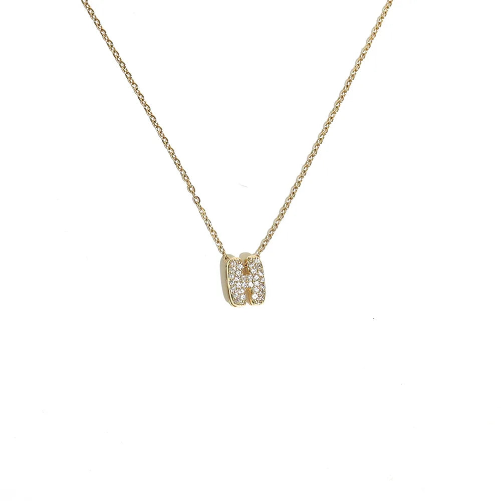 Collier pour femme avec pendentif minimaliste initiale - lettre