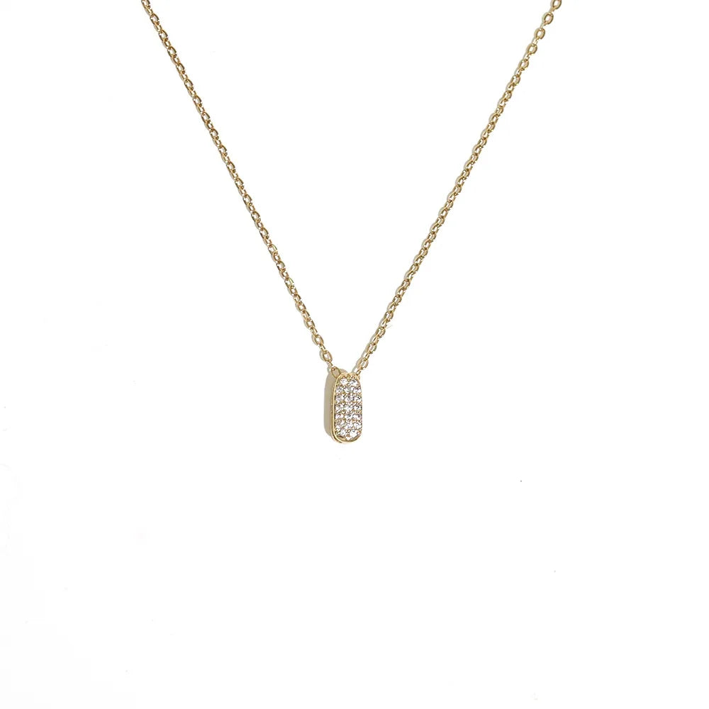 Collier pour femme avec pendentif minimaliste initiale - lettre