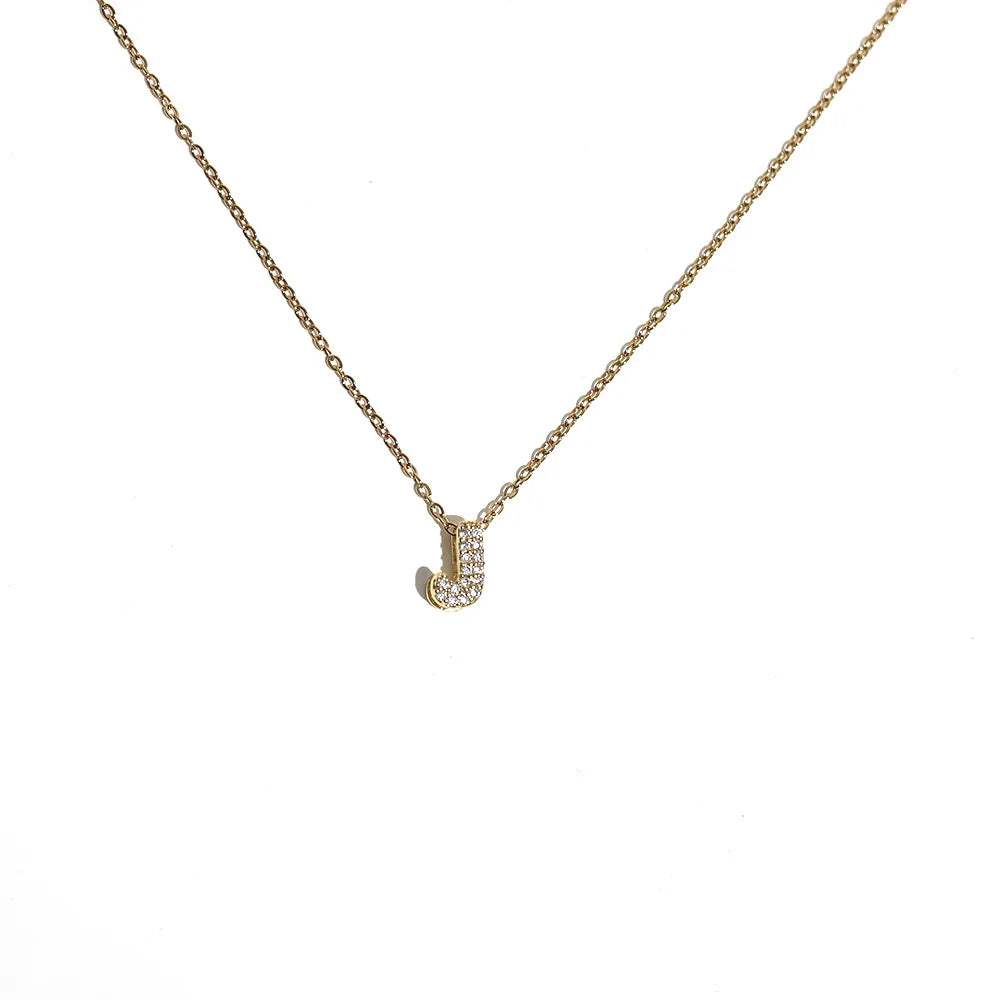 Collier pour femme avec pendentif minimaliste initiale - lettre