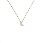 Collier pour femme avec pendentif minimaliste initiale - lettre