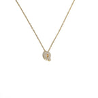 Collier pour femme avec pendentif minimaliste initiale - lettre