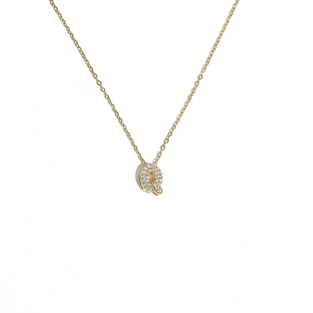 Collier pour femme avec pendentif minimaliste initiale - lettre