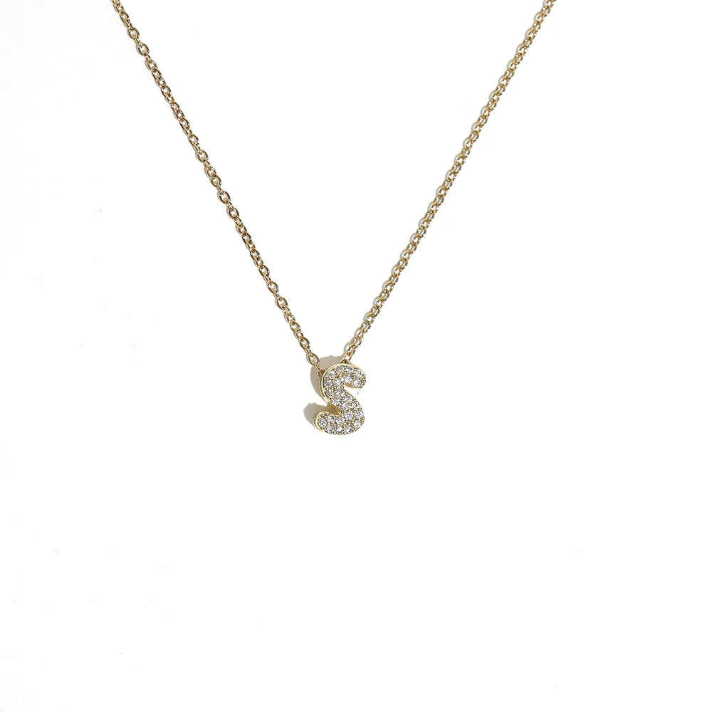 Collier pour femme avec pendentif minimaliste initiale - lettre