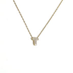 Collier pour femme avec pendentif minimaliste initiale - lettre
